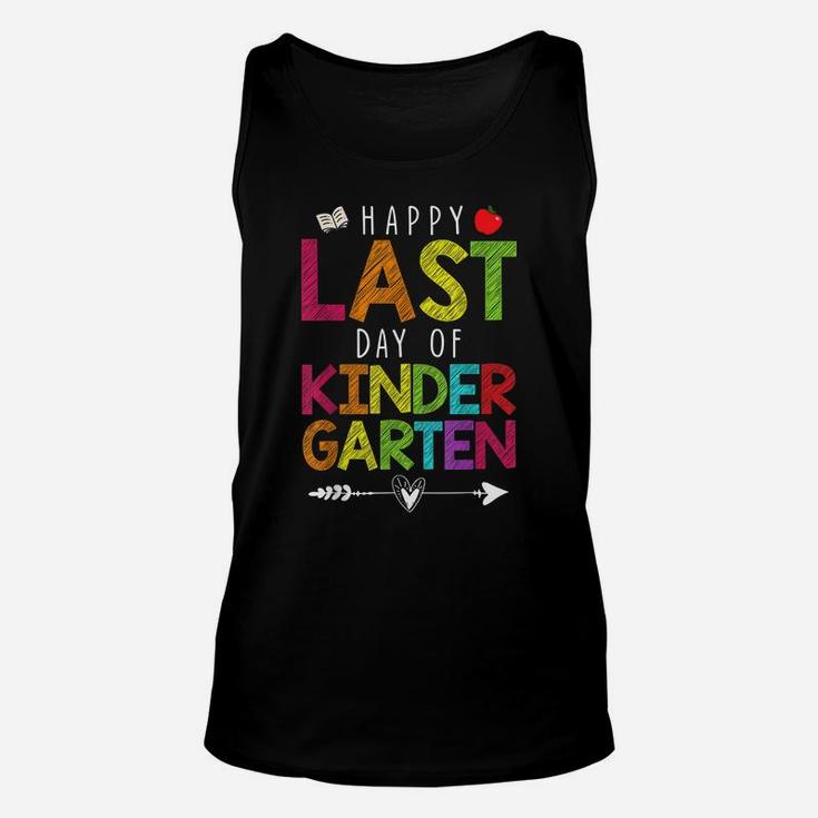 Happy Last Day Of Kindergarten Funny Gift Teacher Students Unisex Tank Top