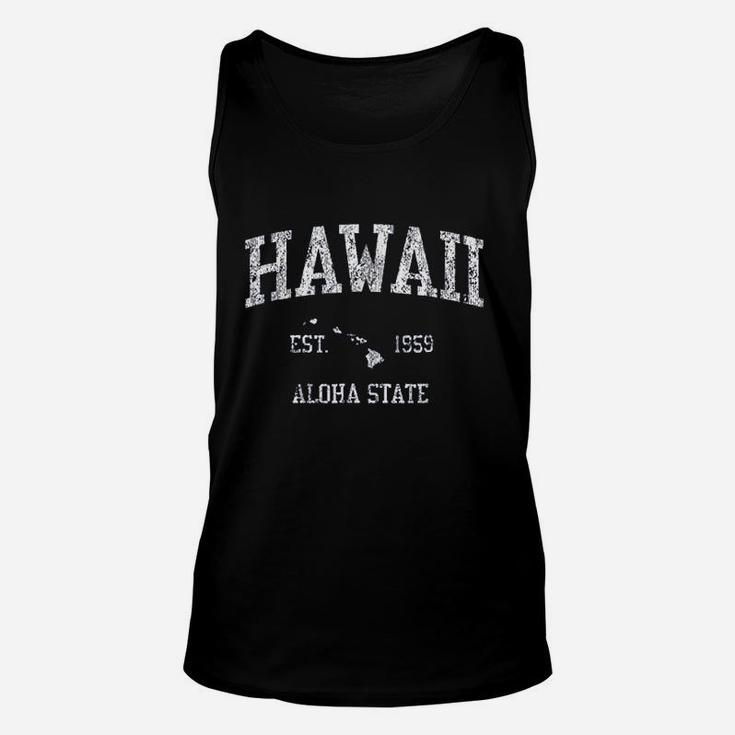 Hawaii Vintage Sports Design Hawaiian Islands Hi Unisex Tank Top