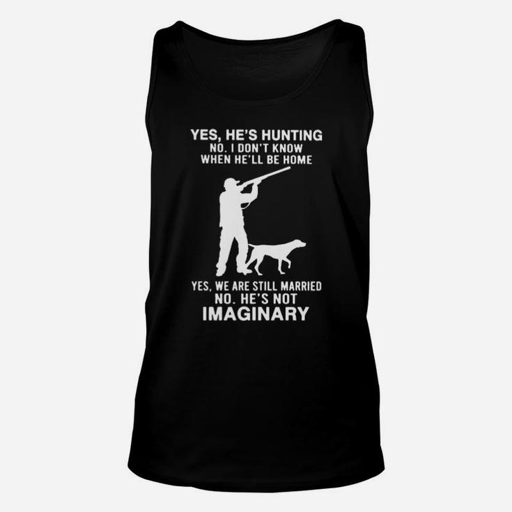 He Is Hunting Unisex Tank Top