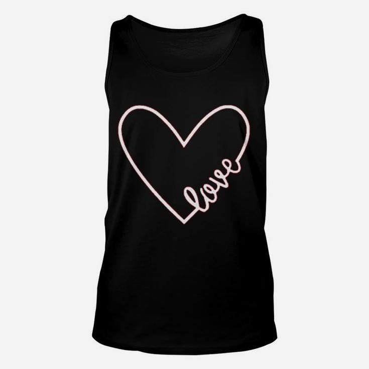 Heart Graphic Valentines Day Love Blouse Unisex Tank Top