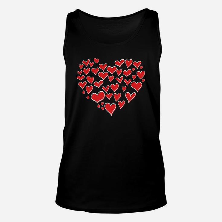 Hearts In Heart Best Valentine Gift Happy Valentines Day Unisex Tank Top