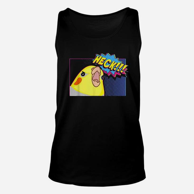 Heck Cockatiel Birb Memes Funny Angry Parrot Lover Unisex Tank Top