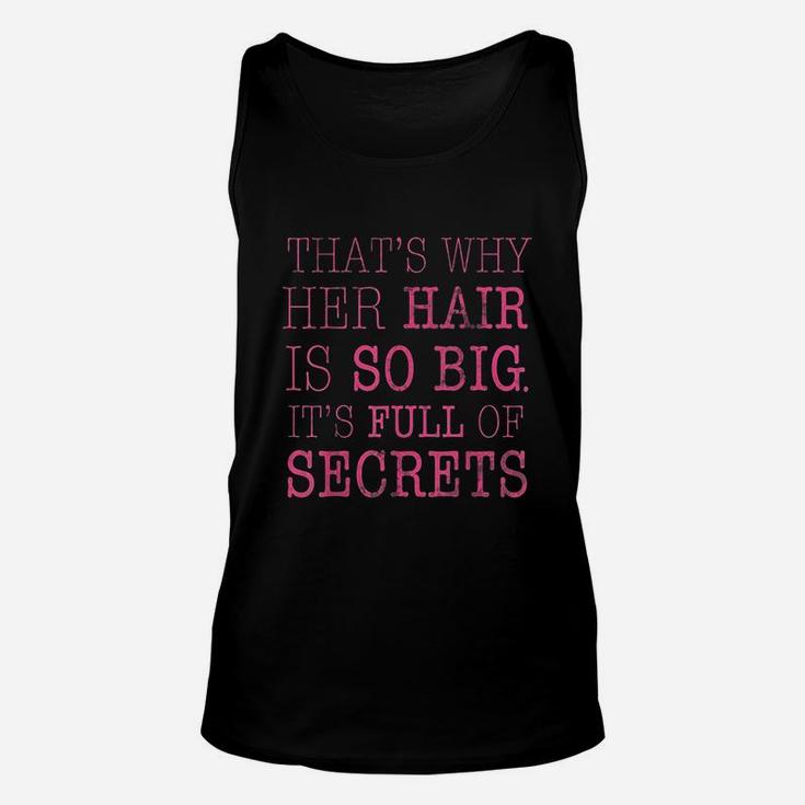 Her Hair Is Full Of Secrets Graphic Unisex Tank Top