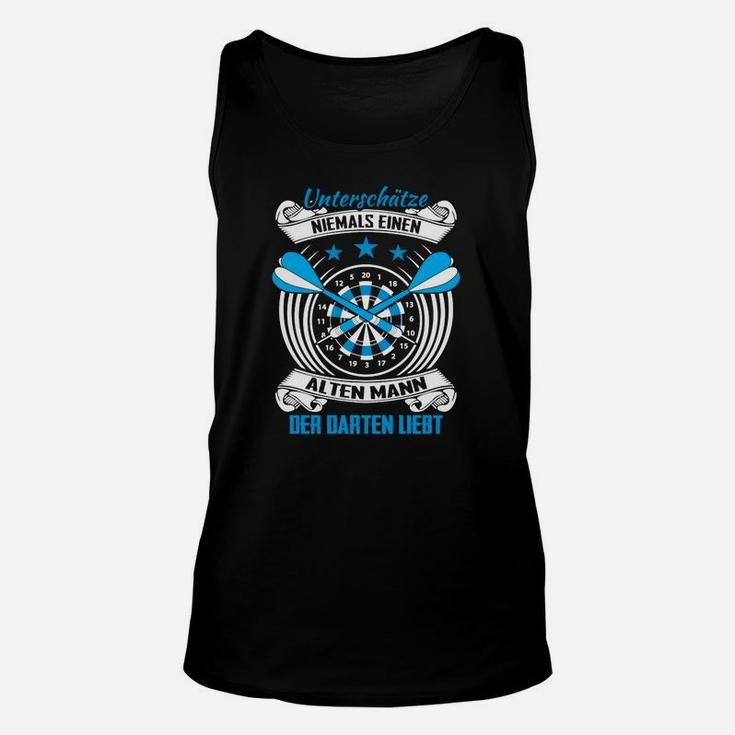 Herren Unisex TankTop Darts-Motiv, Spruch Alt Liebe Dartspieler