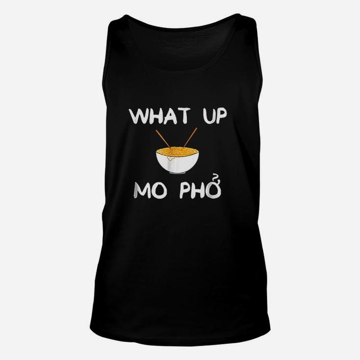 Hilarious Funny What Up Mo Pho  With Bowl Noodles Unisex Tank Top