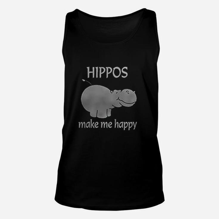 Hippo Happy Unisex Tank Top