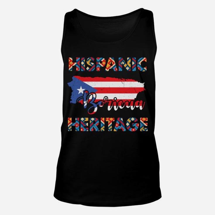 Hispanic Heritage Month Shirts Pride Puerto Rico Sweatshirt Unisex Tank Top