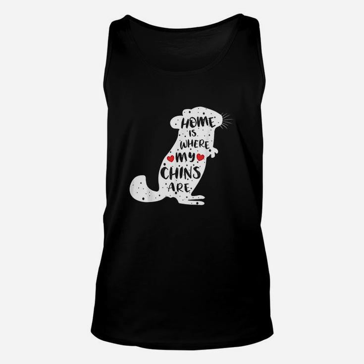 Home Is Where My Chins Are Unisex Tank Top