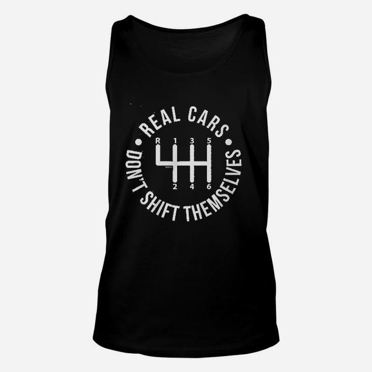 Hoodteez Real Cars Dont Shift Themselves Unisex Tank Top