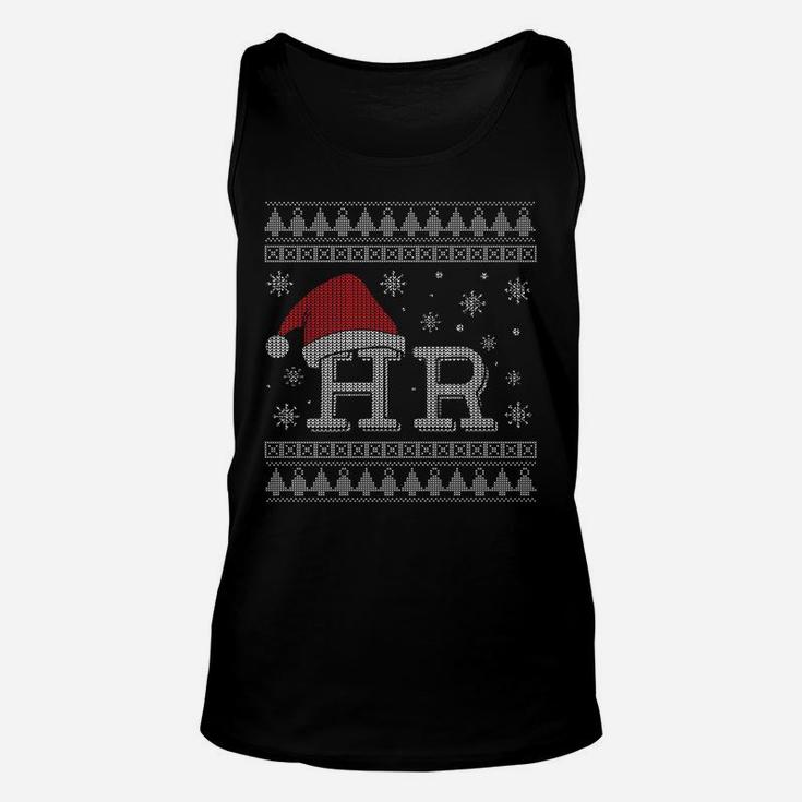 Hr Holiday Clothes Funny Human Resources Ugly Christmas Gift Unisex Tank Top