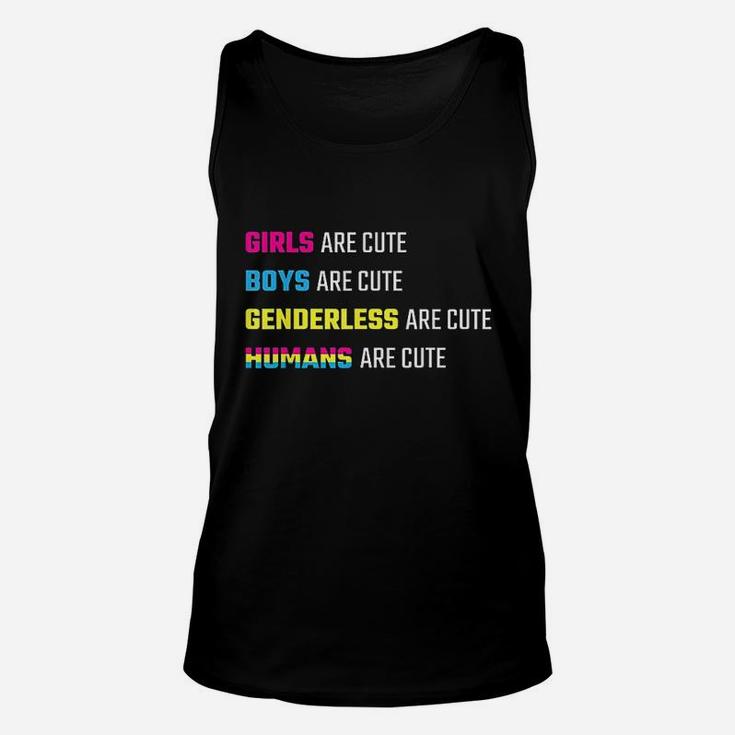 Humans Are Cute Unisex Tank Top