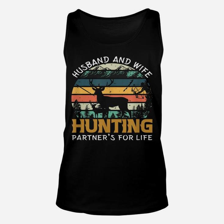 Husband And Wife Hunting Partners For Life Unisex Tank Top