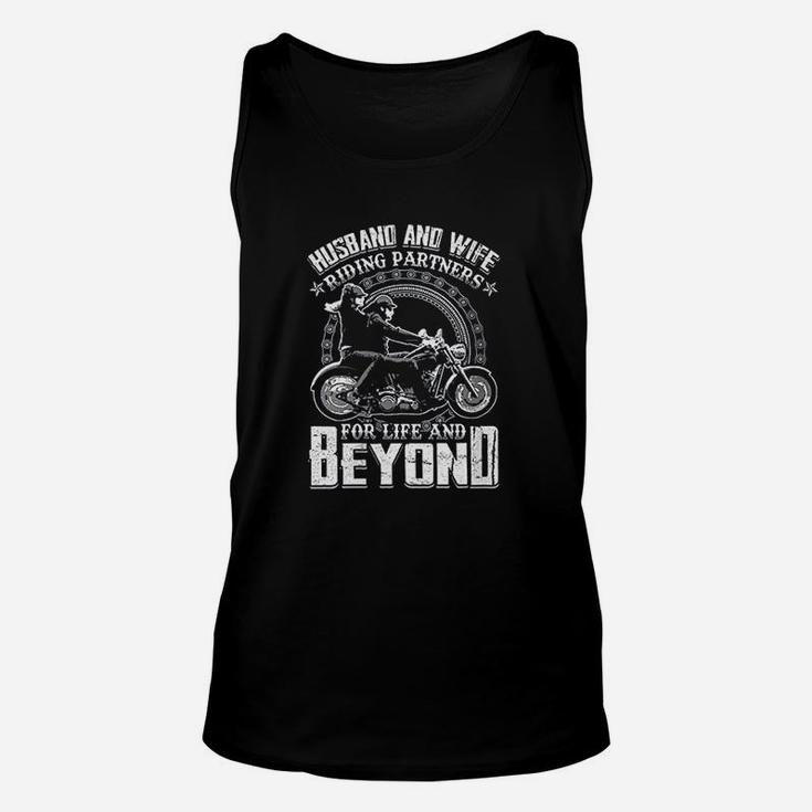 Husband And Wife Riding Partners For Life And Beyond Unisex Tank Top