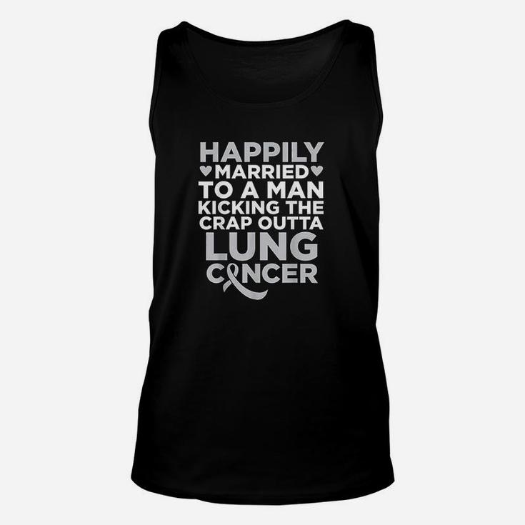 Husband Fighting Lung Support  For Wife Unisex Tank Top
