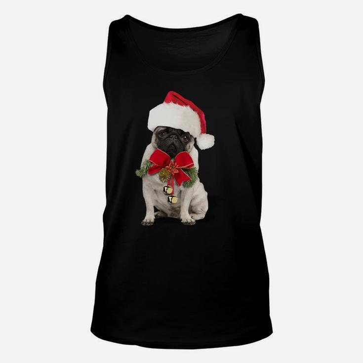 Hybrid Christmas Pug Long Sleeve T Shirt Unisex Tank Top