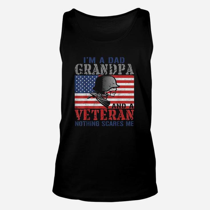 I Am A Dad Grandpa And A Veteran Unisex Tank Top