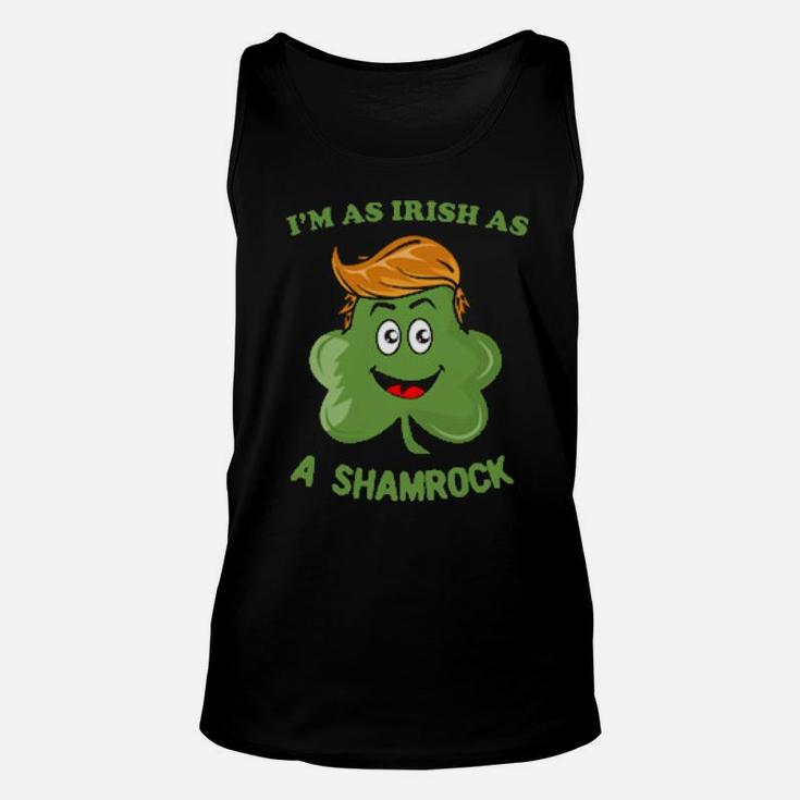 I Am As Irish As A Shamrock Cute Kawaii Shamrock Unisex Tank Top