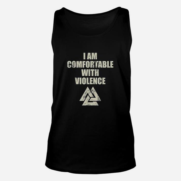 I Am Comfortable With Viking Unisex Tank Top