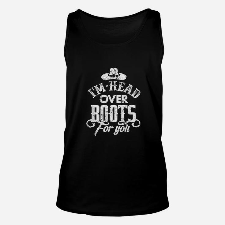 I Am Head Over Boots For You Country Music Unisex Tank Top