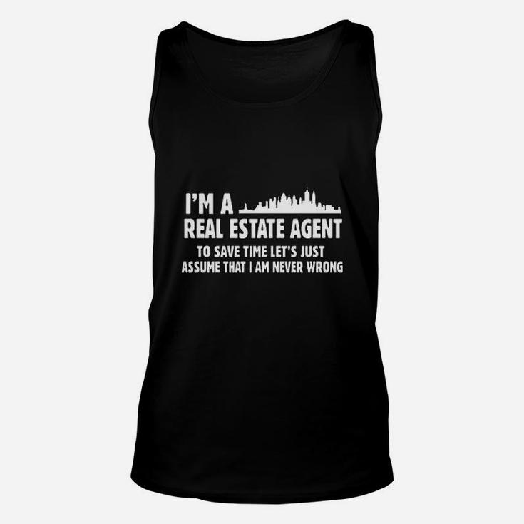 I Am Real Estate Agent Unisex Tank Top