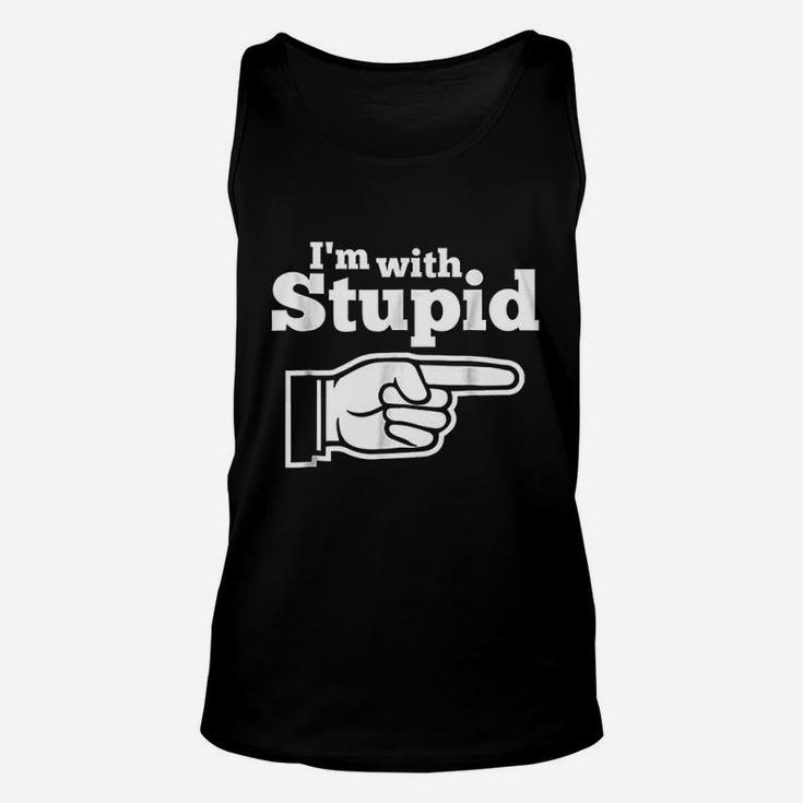 I Am With Stupid Unisex Tank Top