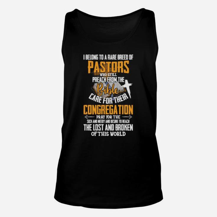I Belong To A Rare Breed Of Pastors Christian Unisex Tank Top