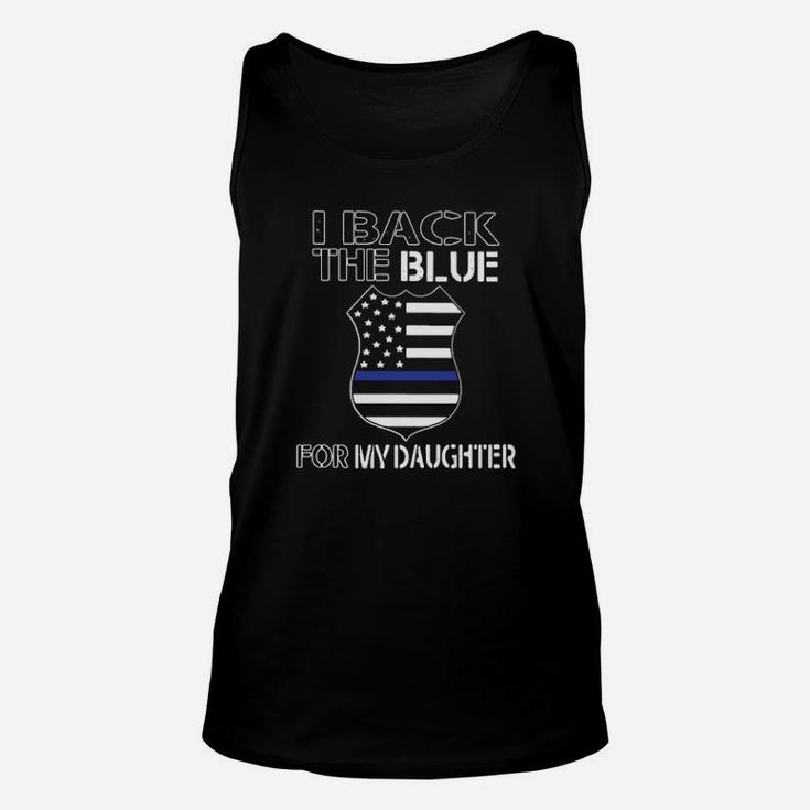 I Black The Blue For My Daughter Unisex Tank Top