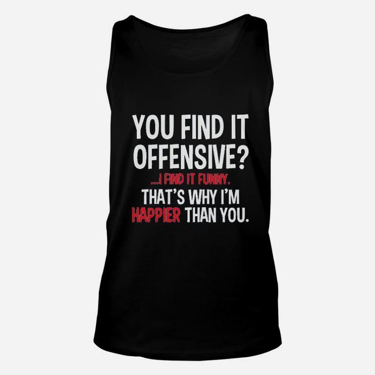 I Find It Funny Graphic Funny Unisex Tank Top