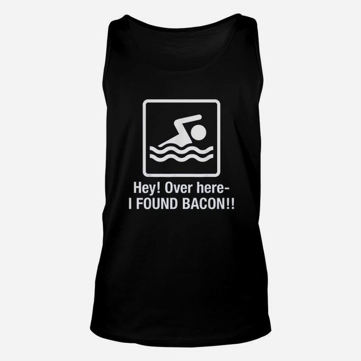 I Found Bacon Bacon Swimming Unisex Tank Top