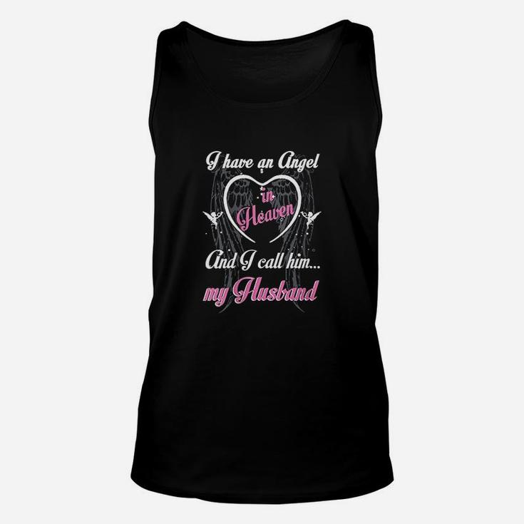 I Have An In Heaven And I Call Him My Husband Memorial Unisex Tank Top