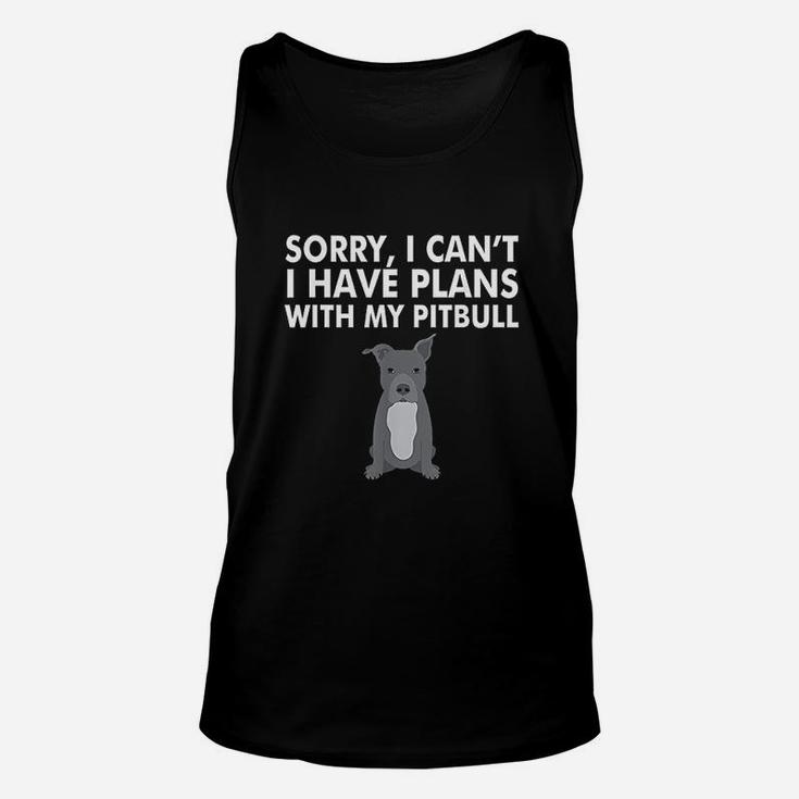 I Have Plans With My Pitbull Unisex Tank Top