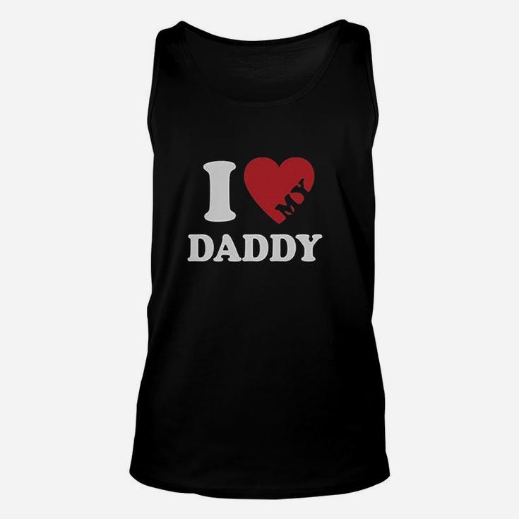 I Heart Love My Daddy Boy Girl Gift For Father Kids Unisex Tank Top