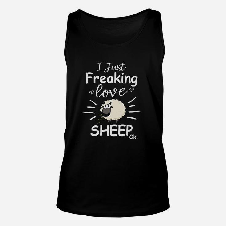I Just Freaking Love Sheep Unisex Tank Top