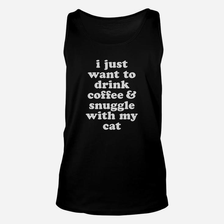 I Just Want To Drink Coffee Unisex Tank Top