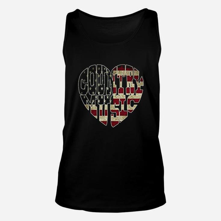 I Love America Country Music Unisex Tank Top