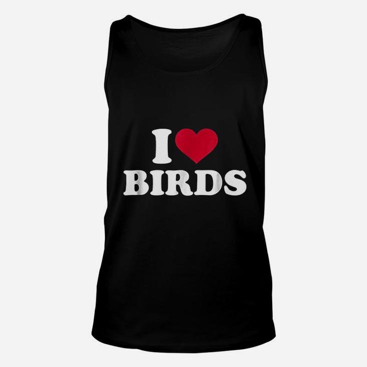 I Love Birds Unisex Tank Top