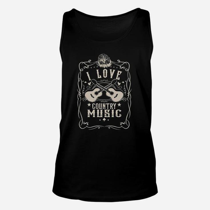 I Love Country Music Vintage Unisex Tank Top