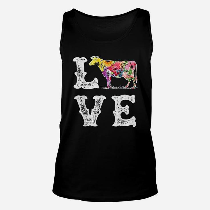 I Love Cows Funny Cow Lover Unisex Tank Top