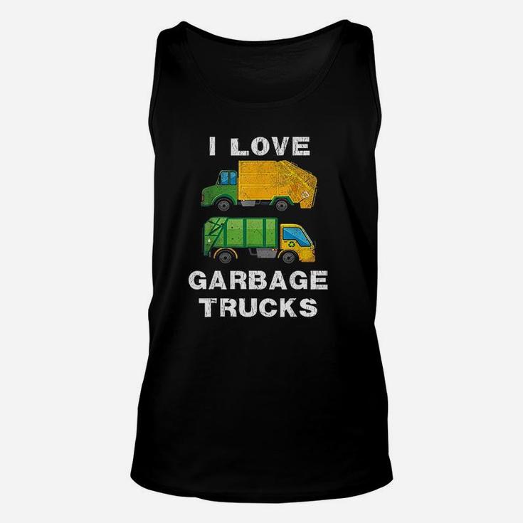I Love Garbage Trucks Unisex Tank Top