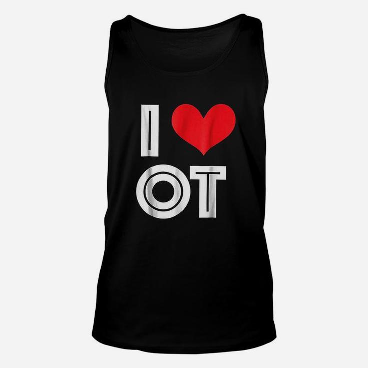 I Love Ot Occupational Therapy Unisex Tank Top