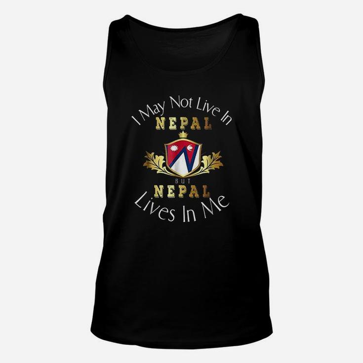 I May Not Live In Nepal Unisex Tank Top