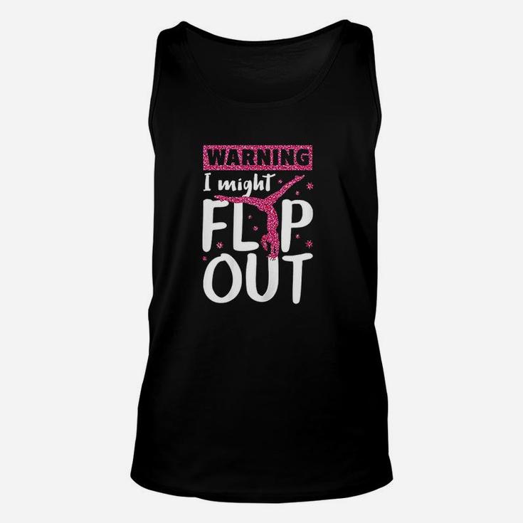 I Might Flip Out Funny Gymnast Cheerleading Gift Unisex Tank Top