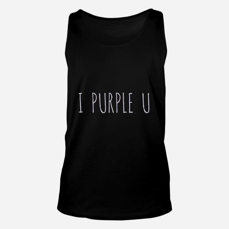 I Purple U Unisex Tank Top