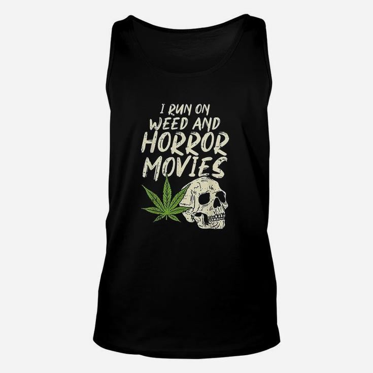 I Run Horror Movies Skull Unisex Tank Top