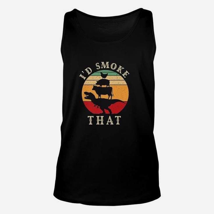 I Would Smok That Funny Bbq Vintage Meat Smoker Grill Gift Unisex Tank Top