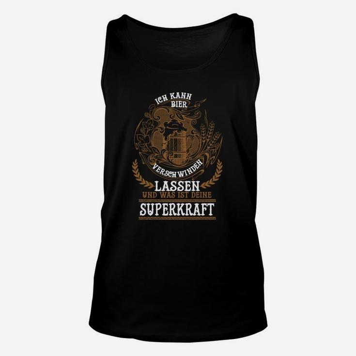 Ich kann Bier verschwinden lassen Herren Unisex TankTop, Witziges Bierliebhaber Unisex TankTop