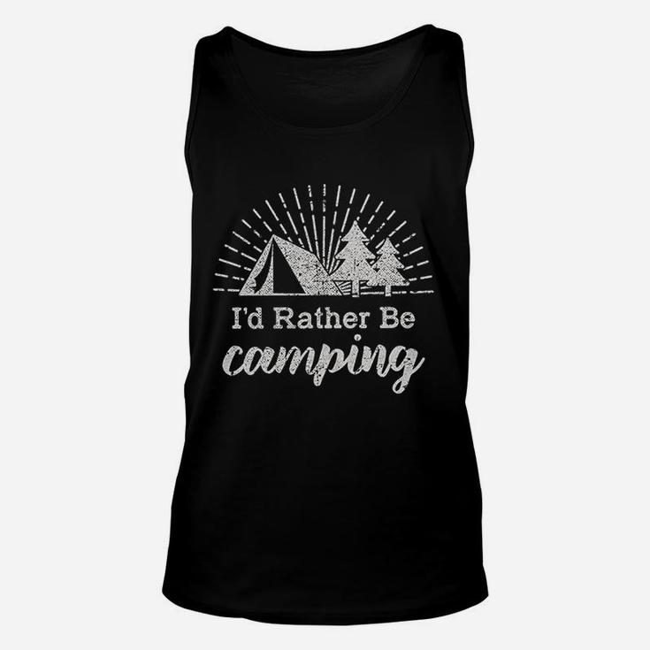 Id Rather Be Camping Unisex Tank Top