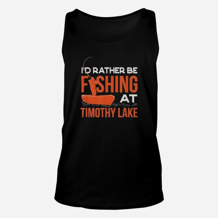 Id Rather Be Fishing At The Lake Unisex Tank Top