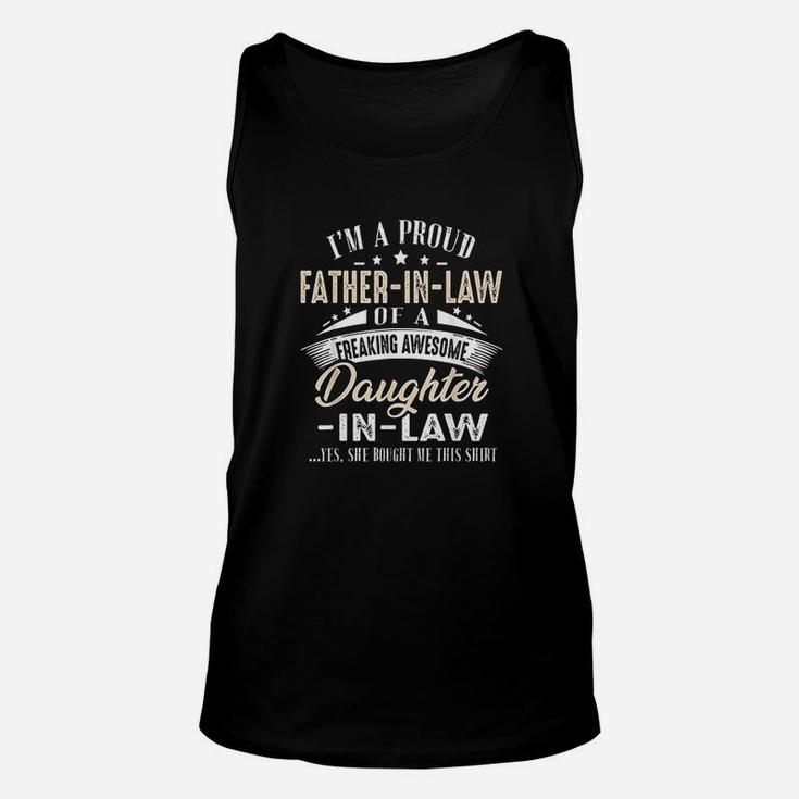 Im A Proud Father In Law Of A Freaking Awesome Daughter Unisex Tank Top