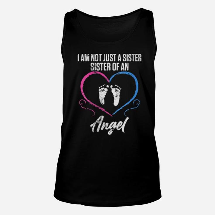 Infant Loss Just Sister Pregnancy Baby Miscarriage Unisex Tank Top